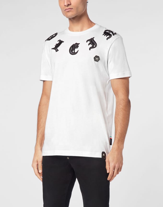 T-Shirt Ronde Hals Gothic Plein