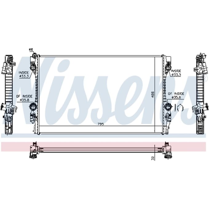 Radiator NISSENS 63779