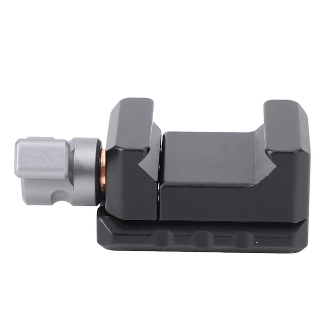 Collier de rail à dégagement rapide Aluminium Cage de caméra Collier de rail Adaptateur avec trous de vis 1/4 3/8 pouce pour écran de caméra gray