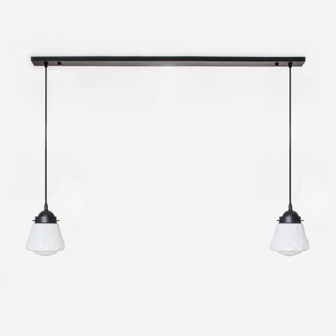 2 x Bold lampen aan plafondbalk Moonlight - Art Deco Trade