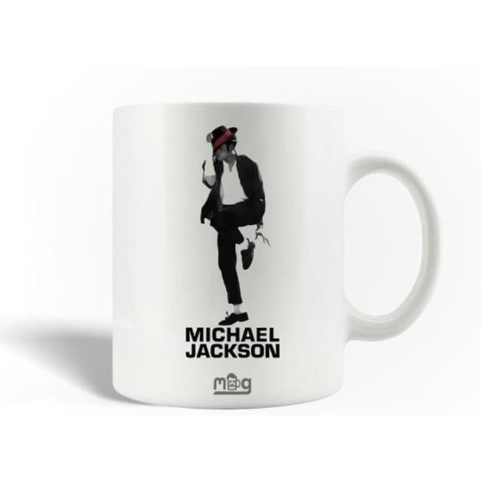 Mug en Céramique - Michael Jackson - Danse - 30cl - Compatible Lave-Vaisselle - Blanc