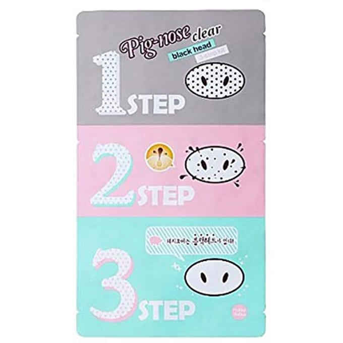 HOLIKA HOLIKA Pig Clear Black Head 3-Stappen Kit 7g/0.24oz   2 Opties  3 stuks/5 stuks gray