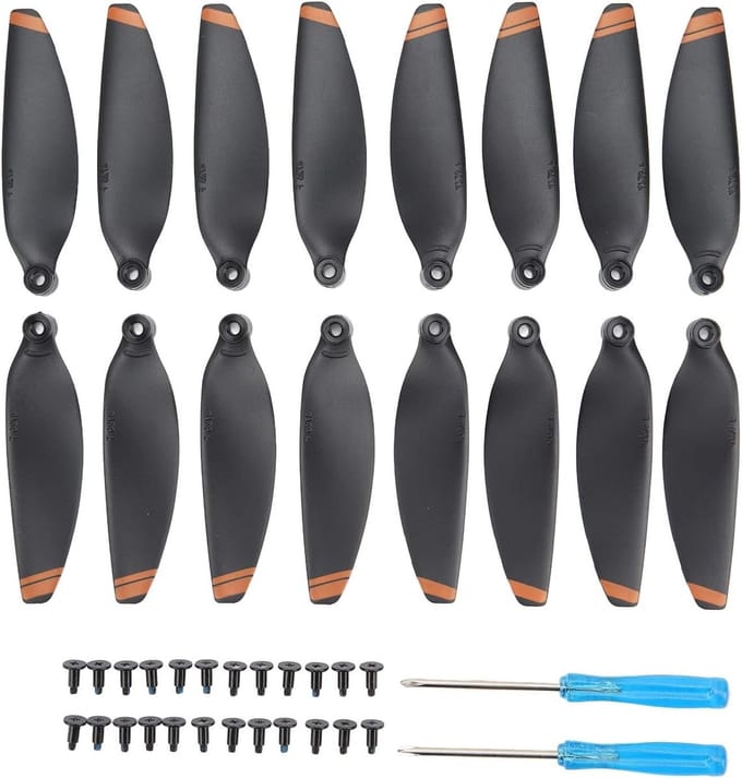 Vervangende Mini Drone Propellers - 4 Paar, Laag Geluid, Snelle Montage en Duurzame Bladen
