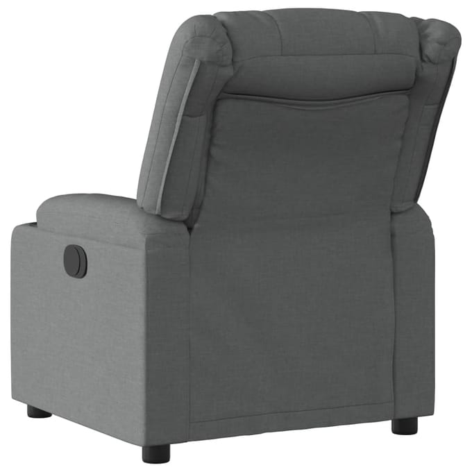 vidaXL - Fauteuil - verstelbaar - stof - donkergrijs