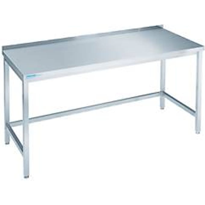 Werktafel van rvs, inrijvakken, 850 x 700 x 1400 mm
