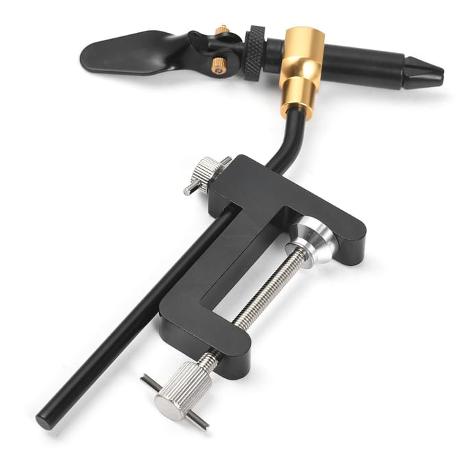 Vliegbindklem Vliegenbindgereedschap DIY Aas Maken Teasers Gereedschap Visaccessoire zwart