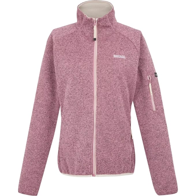 Fleece Hiking Dames Zip-up Front Side Pockets