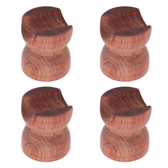 4 STUKS HiFi Luidsprekerkabel Draadbeugel Houten Schokbestendige Isolatie HiFi Luidsprekerkabel Stabilisator voor brown