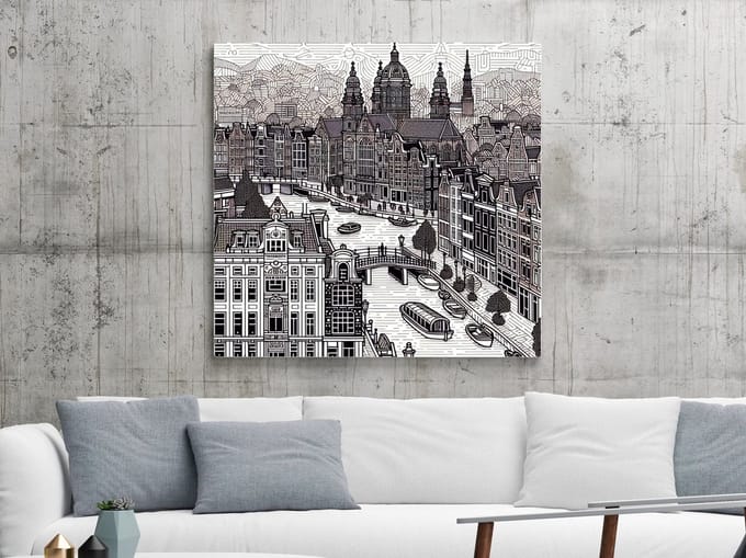 Kunstprint | Wanddecoratie | Dibond | 20 × 20 cm