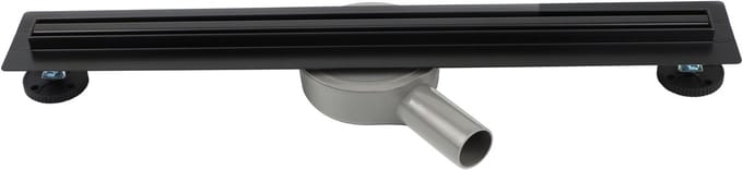 Douchegoot zwart 800mm