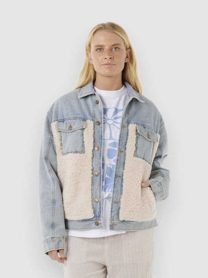 Rip Curl Cruisin. Sherpa Denim Jas blauw
