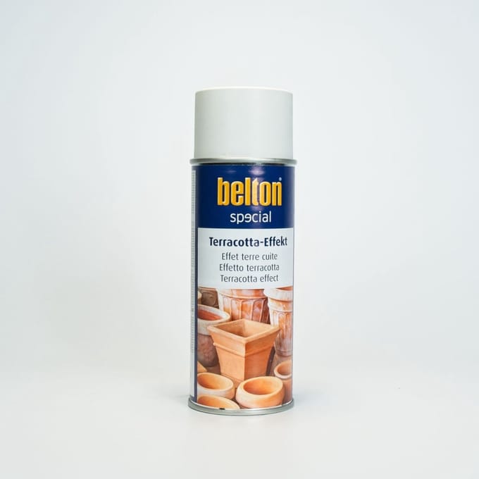 Spuitbus Terracotta effect wit Belton 400ml