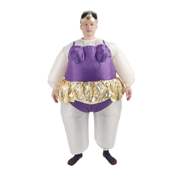 Opblaasbaar Kostuum Grappig Polyester met Blazert Opblazen Balletpak voor Feest Cosplay Halloween roze
