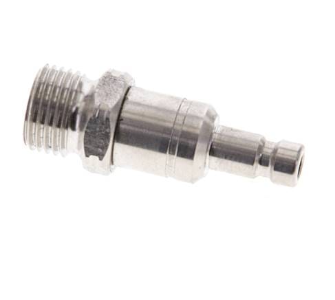 RVS DN 2.7 (Micro) Luchtkoppeling Insteeknippel G 1/8 inch Buitendraad - CLP2-M-SSL-SV-P-018