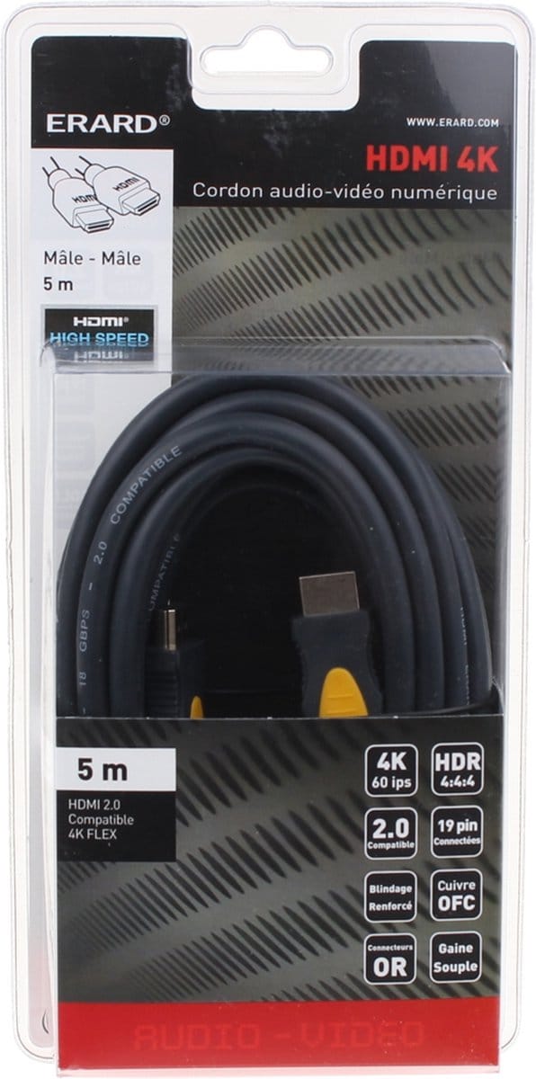 ERARD - HDMI 4K FLEX - Ultra HD - 5m - 726832