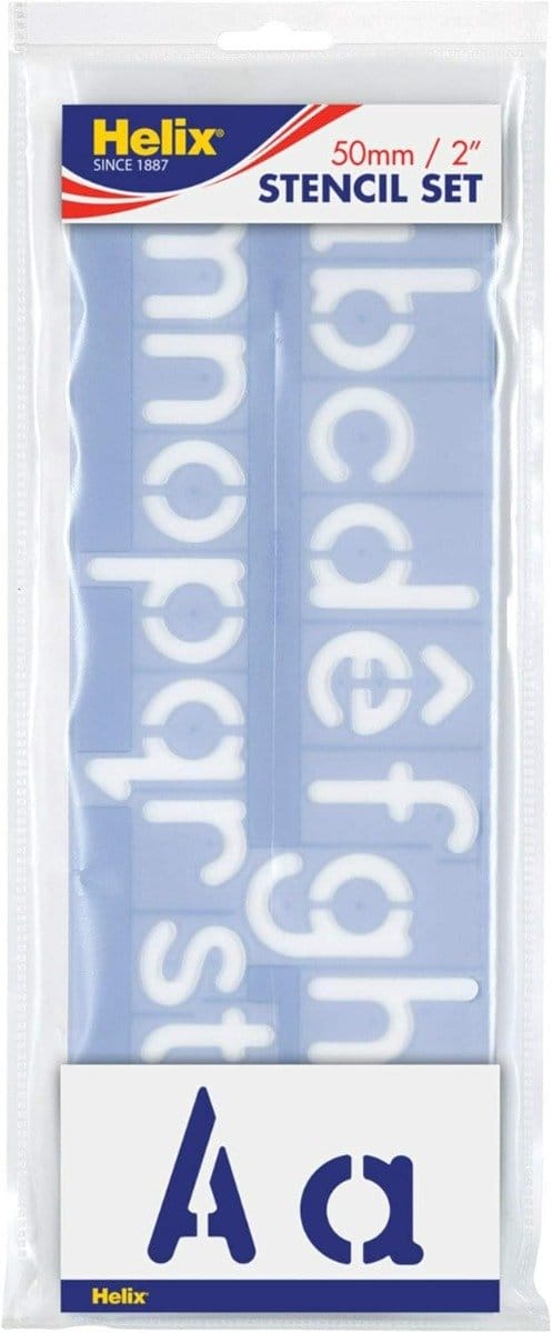 Helix lettersjablonen set 4 stuks 50 mm
