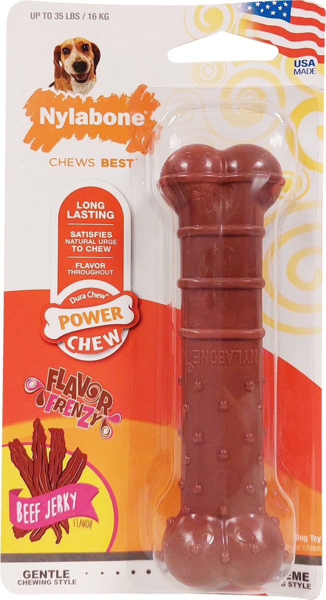 Nylabone Wolf Bot Beef Jerky - Hondenspeelgoed - M
