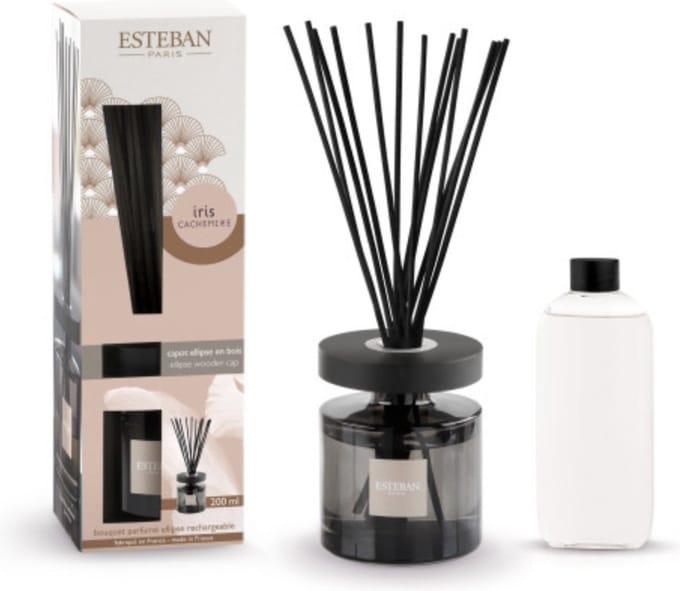 Esteban Classic Iris Cachemire Geurstokjes Ellipse 200ml