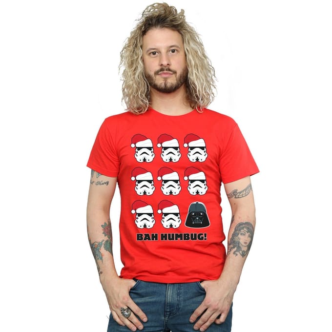 Star Wars Heren Kerstmis Humbug T-Shirt (Rood)