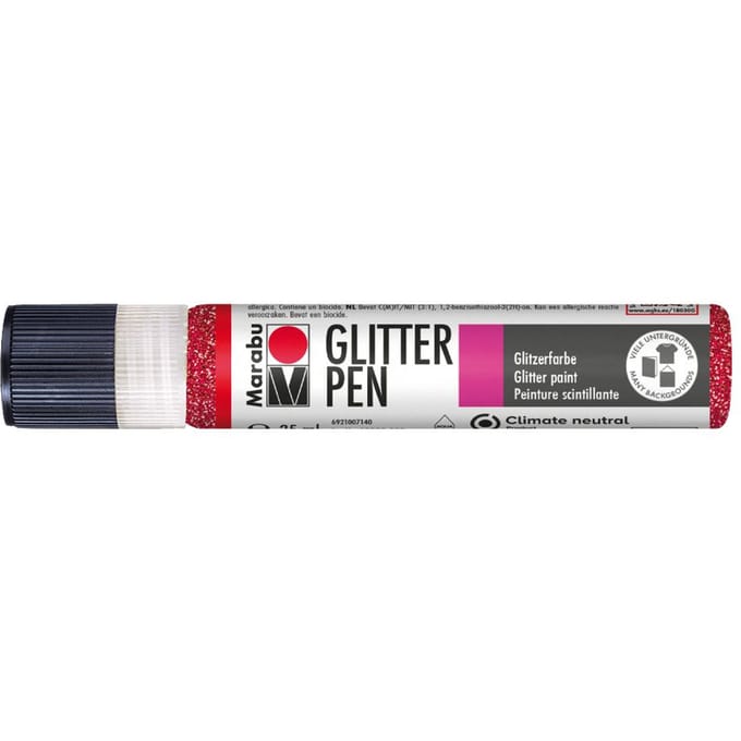 Marabu Glitter Pen - Glitter-Robijn