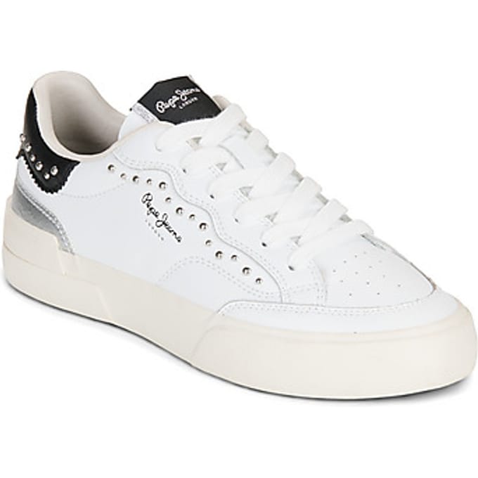 Pepe Jeans Milan Iron Schoenen Wit EU 41 Vrouw
