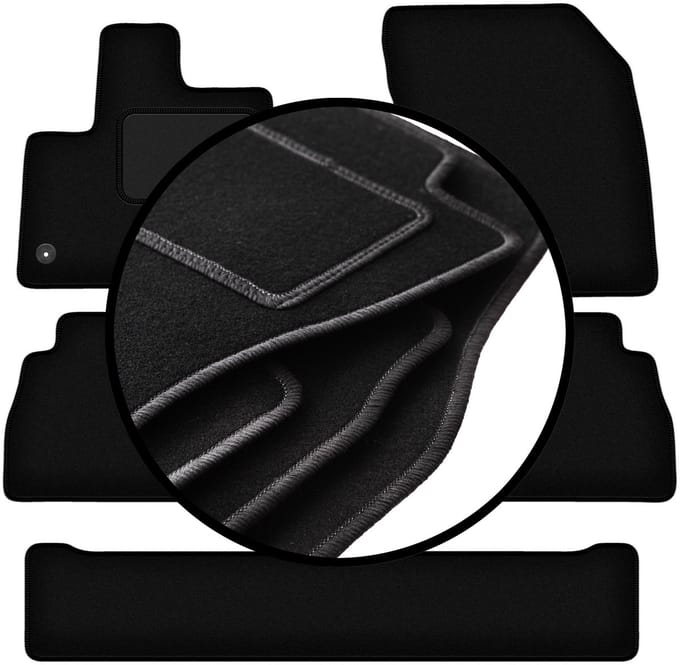 Complete set veloursmatten voor: Opel Combo E Life 7 personen (2018-)