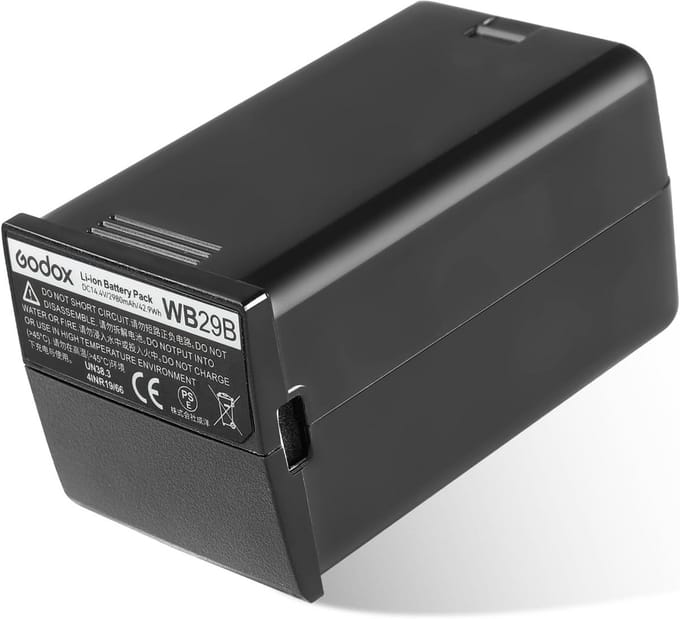 Oplaadbare Accu 14,4V/2980mAh Vervangende Batterij voor Draagbare Flitsers
