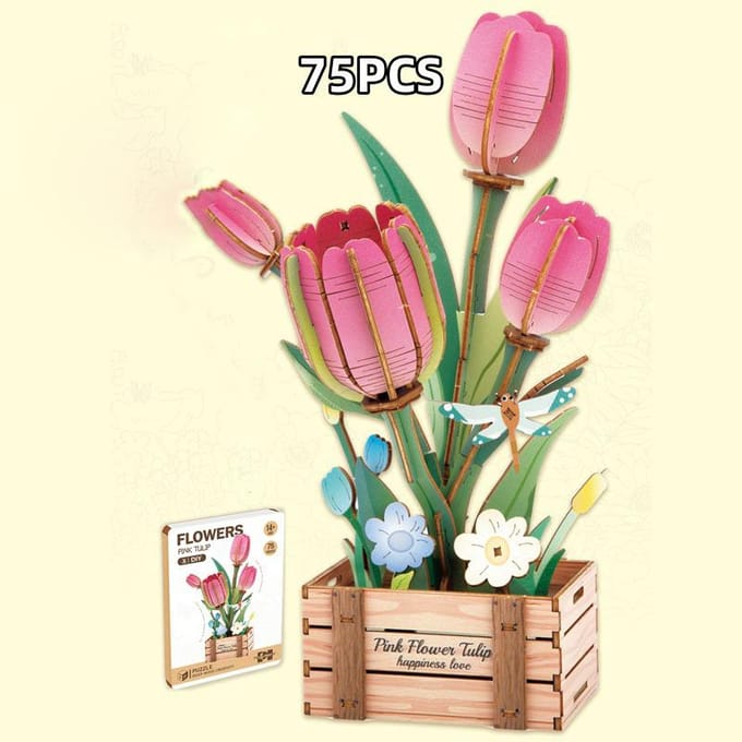 Creatieve Doe-het-zelf Bloemen Set Combinatie Handgemaakt Bloemenmodel Decoratie Ornamenten Romantisch Cadeau Voor Meisjes