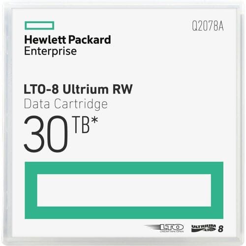 HP E LTO-8 Ultrium 30TB RW Data Cartridge: "E LTO-8 Ultrium 30TB RW gegevenscartridge