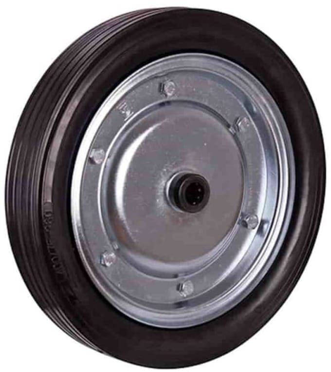 Massief Rubberen Wiel 400 x 80 mm - Zware Last, Stalen Velg