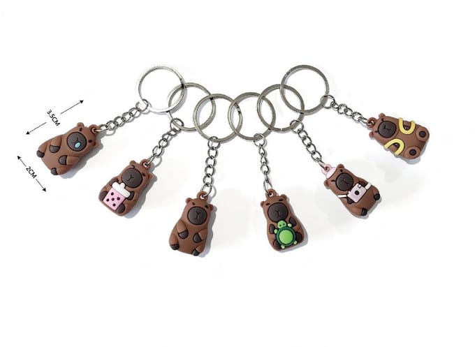 Duckiez Sleutelhanger Capybara S - 48 stuks
