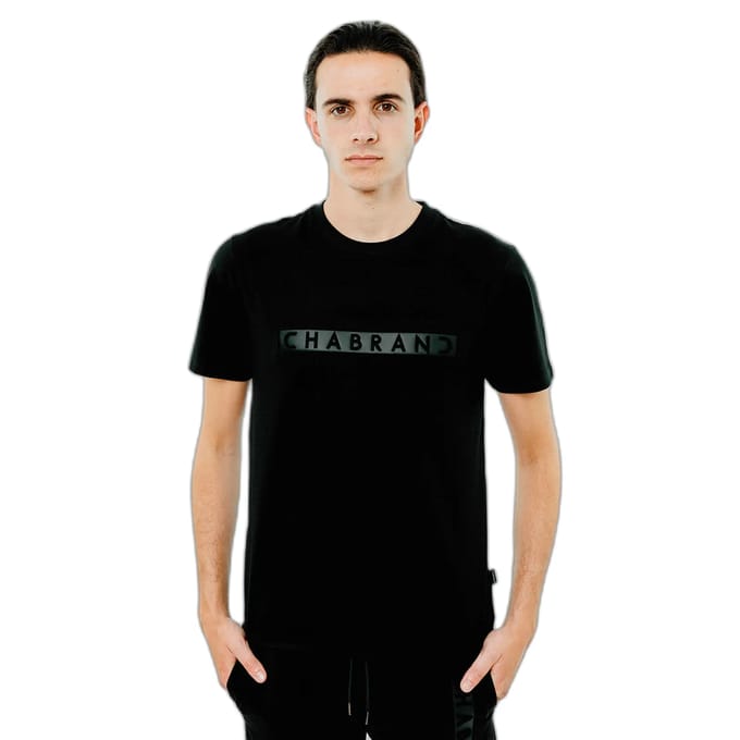 T-shirt met ingelijst logo Chabrand