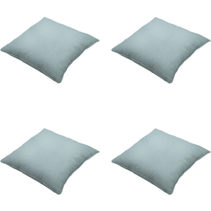 Madison - Sierkussen Eco-line - Blauw - 50x50x10cm - Set van 4