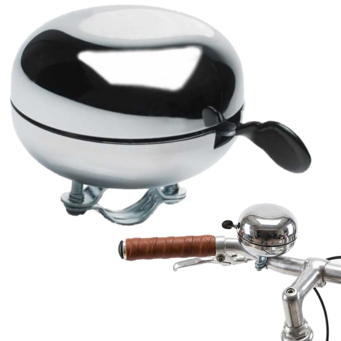 Raion RETRO CHROM - Fietsbel - 80mm - Luide Klank - Corrosiebestendig