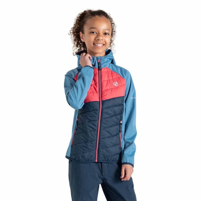 Dare2b Explore Hybrid Softshelljack Blauw 3-4 Years Kinderen