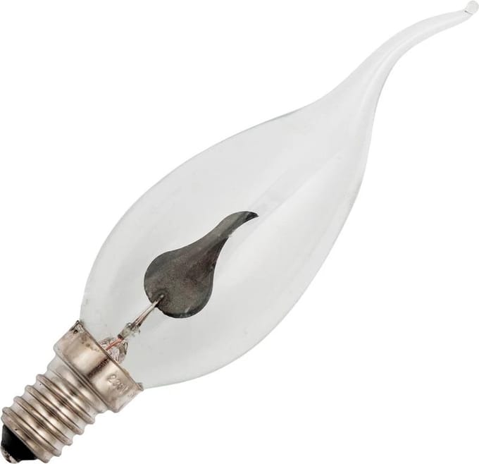Schiefer E14 Flicker Flame Kaars Gloeilamp | 3W 2700K 1lm 230V | Dimbaar