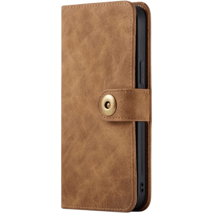 Mocaa iPhone 12 Pro Max  Vintage 2-in-1 Wallet Hoesje Bruin