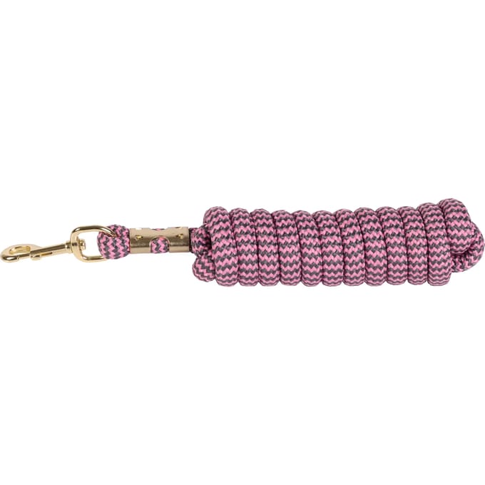 Harry's Horse Halstertouw PP 3 meter Pink/Grey | goud | Touw paard