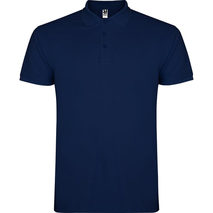 Roly Heren Ster Poloshirt (Marineblauw)