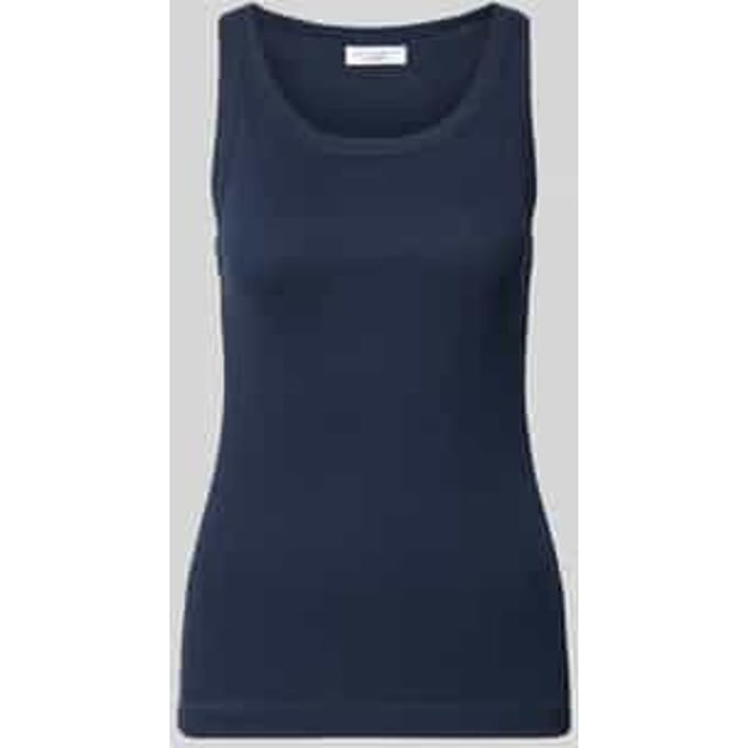 Slim fit tanktop van katoenmix