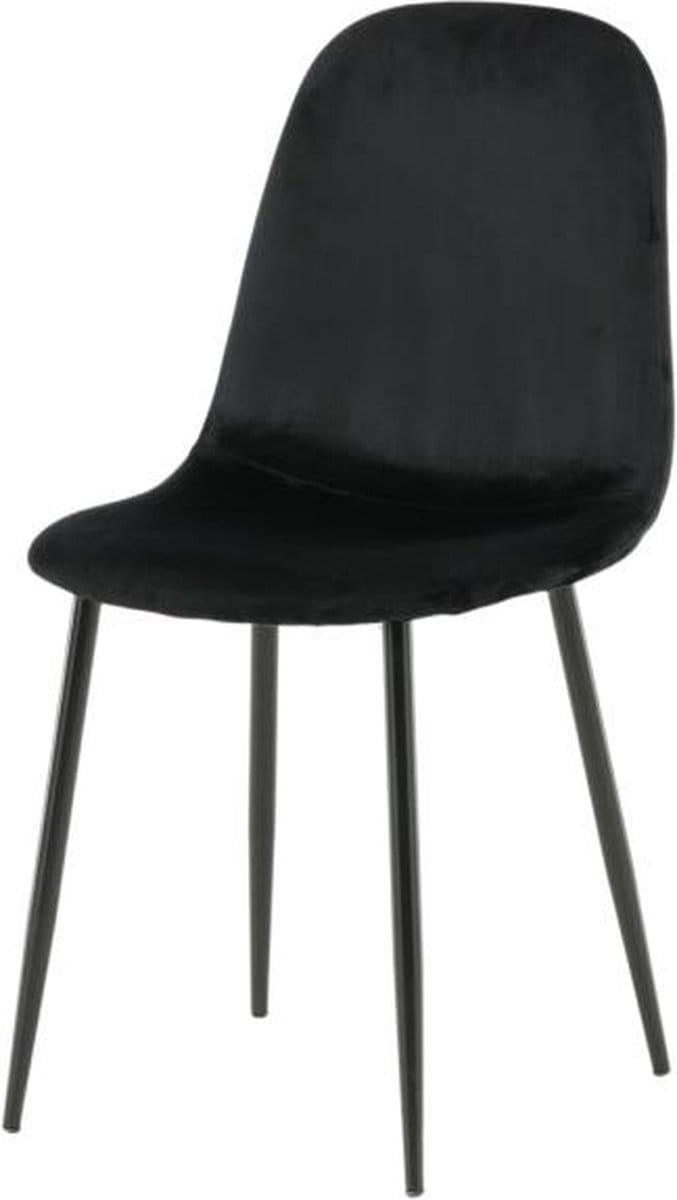 Svea - Selo eetkamerstoel - velvet - zwart