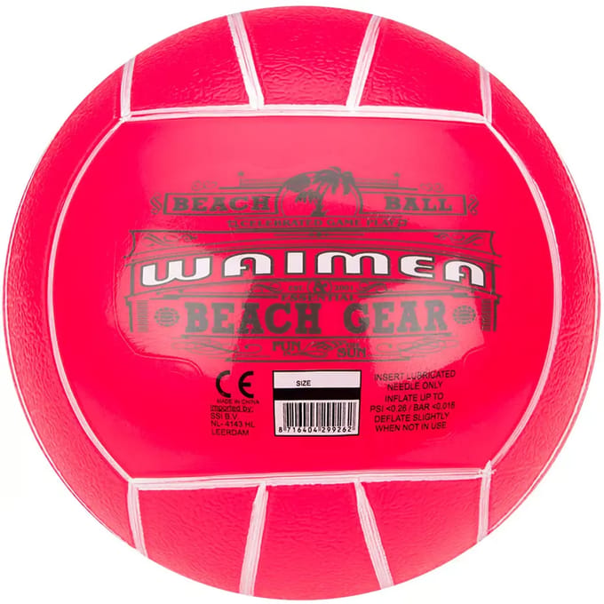 Waimea Strandbal PVC - 21 cm - Fluorroze - 21