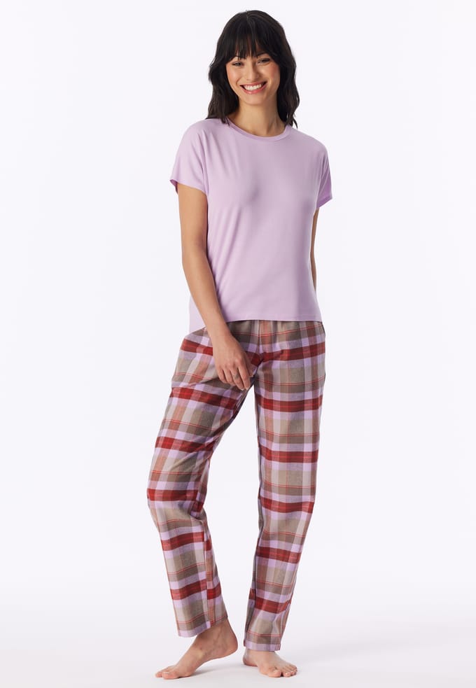 Shirt met korte mouwen, kleur orchid - Mix+ Relax 42