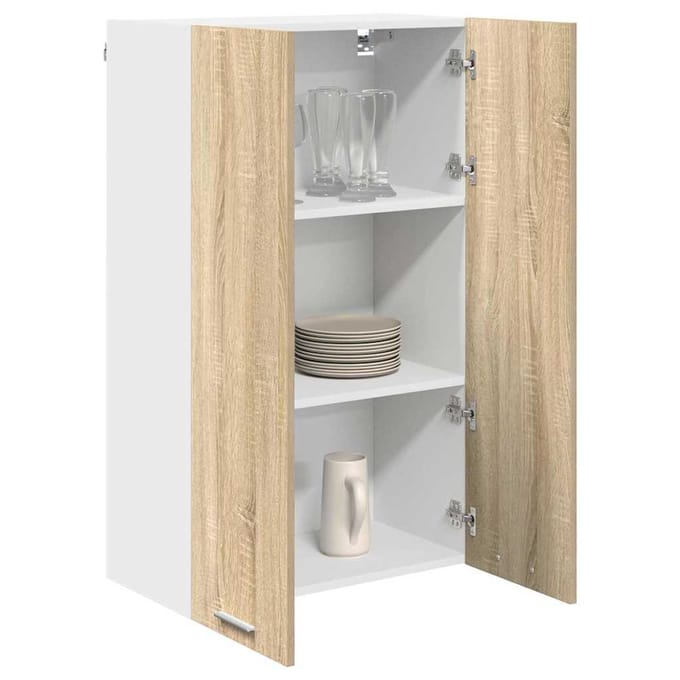 vidaXL - Hangkast - Sonoma - Eik - 60 - x - 31 - x - 100 - cm - Bewerkt - hout
