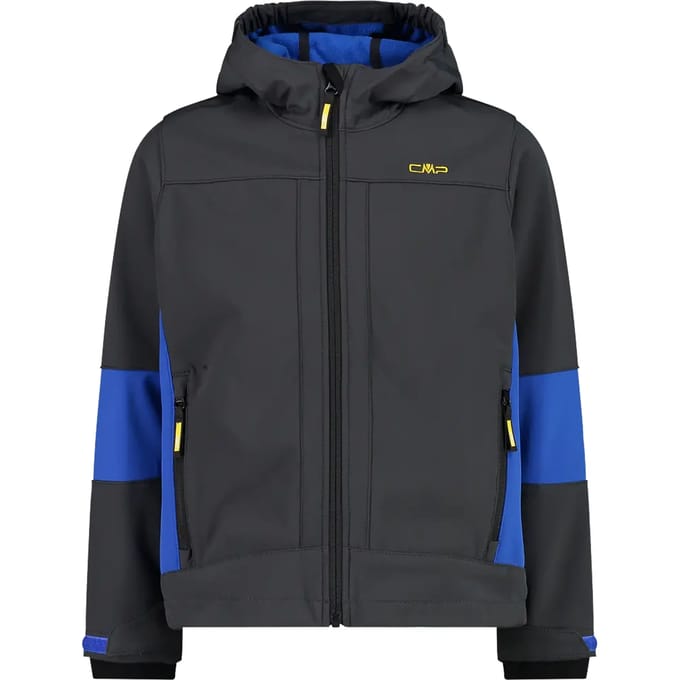 Cmp Fix Hood 3a00094 Softshelljack Grijs 8 Years Jongen