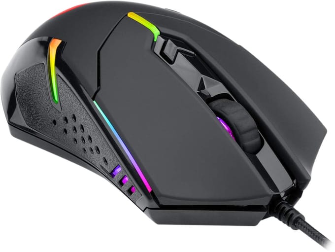 Redragon Centrophorous M601 RGB Gaming muis - Verstelbare gewichten - verstelbare DPI - Teflon pads