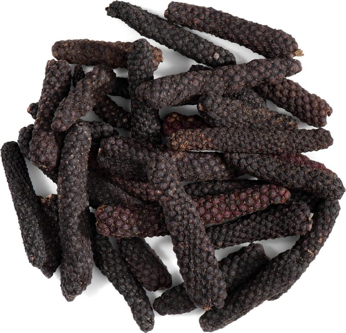 Lange Peper Bio Peperkorrels Geheel - Piper Longum Zwarte Peperkorrels - 350 gram