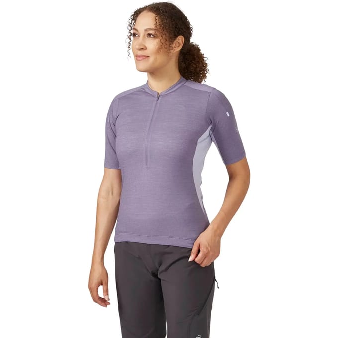 Dames-T-shirt met rits Rab Cindercrino