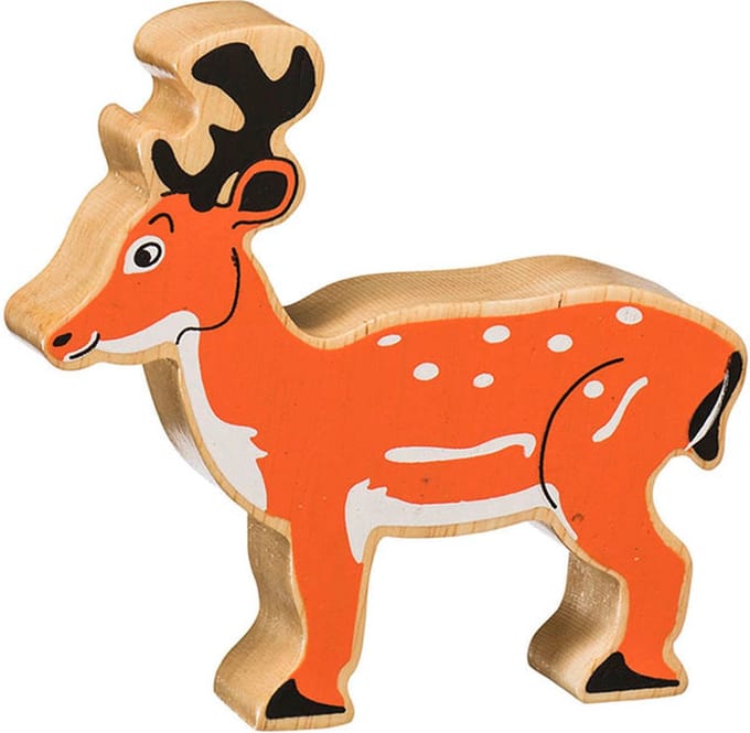 Lanka Kade - Houten figuur - Orange Deer