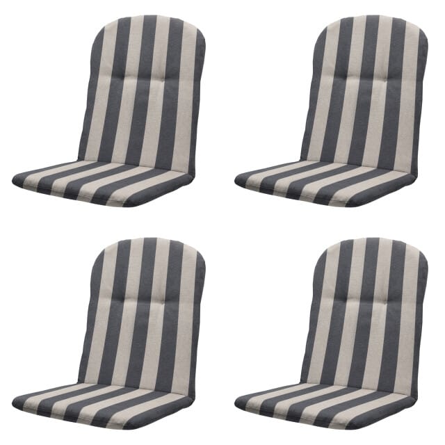 Madison kuipstoelkussen hoge rug amora - 96x45x3,5cm set van 4